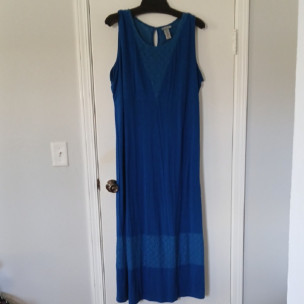 Catherines Vibrant Blue Maxi Dress